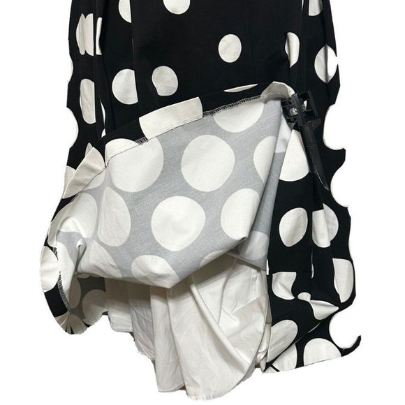 WHITE HOUSE BLACK MARKET Women A-Line Skirt Ankle Lenght Polka Dot Size 4 #1116 - Picture 8 of 16